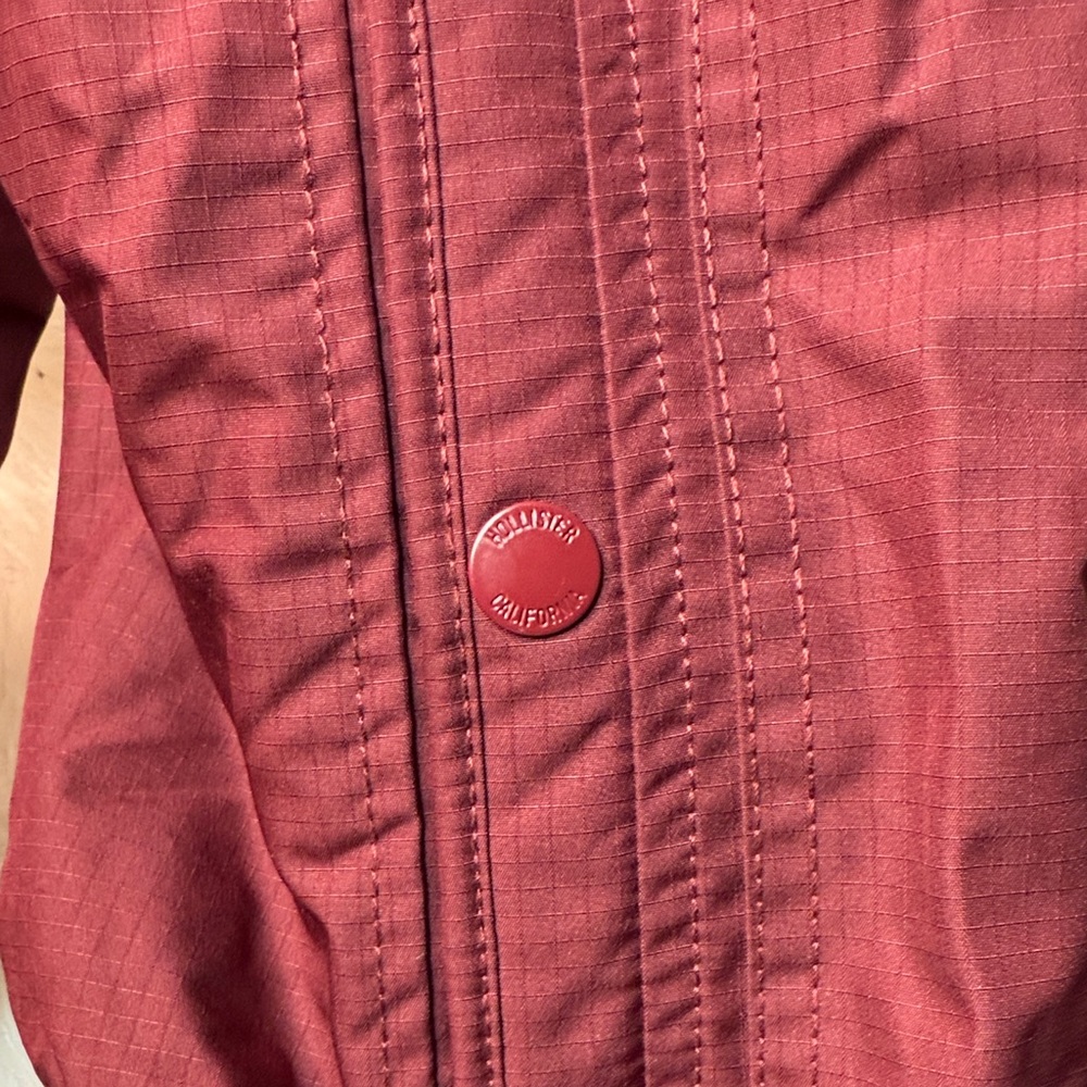 Hollister Burgundy All-Weather Jacket - Picture 4 of 6